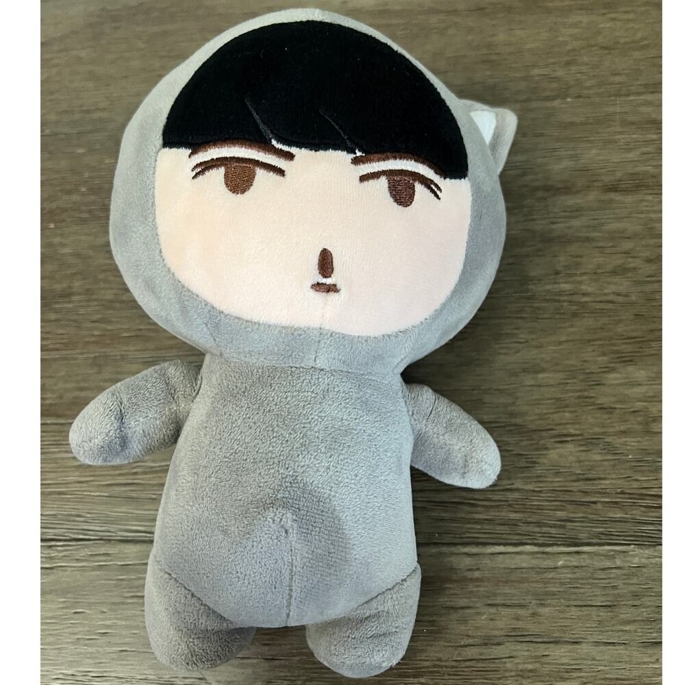 EXO Sehun Sewoo Plush Doll K-Pop Fanmade Grey Cat Outfit Mascot Stuffed Toy